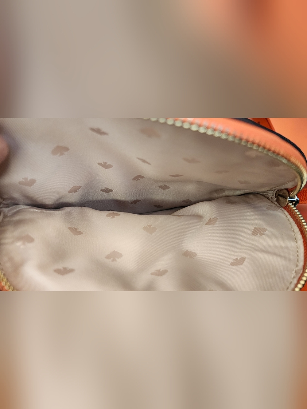 Kate Spade Leila Medium Flap Backpack In Orange & Couple Of Charms - Picture 11 of 16